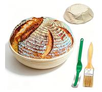 YOCZOX Sourdough Banneton Basket Natural Rattan Dough Proofing Brotform