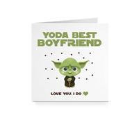 Yoda Best Funny Birthday Card - Star Wars Theme (Boyfriend)