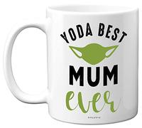 Stuff4 Mum Birthday Gifts - Yoda Best Mugs, Happy Birthday Gift, Mothers Day Mug, Xmas Cup, Christmas Tea Coffee 11oz Ceramic Dishwasher Microwave Safe Mugs - Made in UK