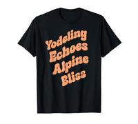 Yodeling Echoes Alpine Bliss Mountain Serenity Charm T-Shirt