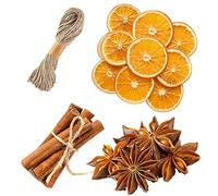 YODEN Christmas Wreath Making Supplies, Dried Orange Slices, Star Anise, and Cinnamon SticksChristmas Wreath Accessories DIY Craft PartyDecor