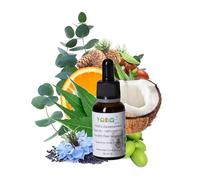 YODO’s Zeckenschreck, 100% natural tick protection, tick oil for dogs and cats to repel ticks, 7 organic oils, 500 drops 20ml pipette bottle, Eucalyptus