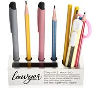 YODOCAMP Lawyer Gifts, Thank You Gifts for Lawyers Pen and Pencil Holder for Desk, Appreciation Gift for Attorneys and Legal Professionals, Inspirational Desk Organizer TZC89