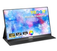 Yodoit 144Hz Portable Monitor 15.6" 1920×1080P FHD High Refresh Rate Monitor Screen IPS Display with USB Type C Port and Built-in Speakers with Smart Cover Monitor Compatible with PC, Laptop, MacBook