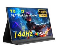 Yodoit 16.1" 144Hz Portable Monitor FHD 1920x1080P IPS Second External Display Laptop Screen Extender | USB-C & HDMI Connectivity, Built-in Speakers, with Smart Cover, for PC, Mac, PS3/4/5, Xbox
