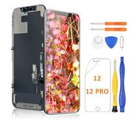Yodoit for iPhone 12/12 Pro Screen Replacement LCD 6.1 Inch Display Touch Digitizer Glass Compatible with Model A2403, A2402, A2404, A2172, A2341, A2406, A2408, A2407, with Repair Tool Kit