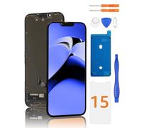 Yodoit for iPhone 15 Screen Replacement LCD 6.1 Inch Display Touch Digitizer Glass Compatible with Model A2846, A3089, A3092, A3090, with Repair Tool Kit