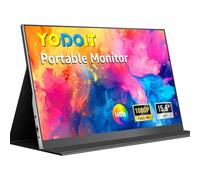 Yodoit Portable Monitor 15.6" FHD 1920x1080P IPS Display Laptop Screen Extender | USB-C & HDMI Connectivity, Built-in Speakers, with Smart Cover, for Laptop, PC, Mac, PS3/4/5, Xbox
