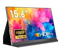Yodoit Portable Monitor 15.6" FHD 1920x1080P IPS Second External Display Laptop Screen Extender | USB-C & HDMI Connectivity, Built-in Speakers, with Smart Cover, for Laptop, PC, Mac, PS3/4/5, Xbox