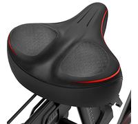 YODOTE Oversized Bike Seat, Wide Bicycle Saddle Memory Foam Soft Padded Design for Peloton Bike, Universal Fit Most Exercise Bike or Road Stationary Bicycle Seat Cushion for Men & Women