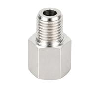 Yoebor 304 Stainless Steel Pipe Fitting,Converter Adapter, G 3/8“ Female Thread to 3/8" NPT Male, 1 Pc