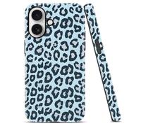 Yoedge Blue Cheetah Leopard Phone Case for Samsung Galaxy S24 Ultra 5G 6.8", Cute Leopard Panther Dark Blue Design Trendy Glossy Cases 2-in-1 Layer Soft TPU Hard PC Phone Cover for Women Girls Funda