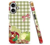 Yoedge Bow Phone Case Compatible with Samung Galaxy S25 Edge 5G 6.7", Aesthetic Gingham Cute Fruit Design for Women Girls 2-in-1 Layer Phone Cover for Samung Galaxy S25 Edge 5G