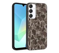 Yoedge Camo Phone Case for Samsung Galaxy A16 5G 6.7'', Cool Brown Camouflage Pattern Design Case, Scratch Resistant Shockproof Protective Cover for Boys Women Men Duck Hunters