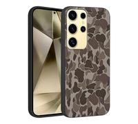 Yoedge Camo Phone Case for Samsung Galaxy S25 Ultra 5G 6.8'', Cool Brown Camouflage Pattern Design Case, Scratch Resistant Shockproof Protective Cover for Boys Women Men Duck Hunters