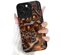Yoedge Christmas Winter Phone Case for Samsung Galaxy S20 FE/S20 Lite 6.5" | Aesthetic Xmas Winter Santa House Brown Cute Design Cases Soft Silicone Full Camera Lens Phone Cover for Girls Women Funda