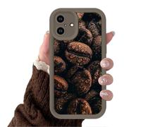 Yoedge Coffee Bean Fall Phone Case for iPhone 17 Pro Max 6.9", Coffee Beans Brown Autumn Design Cases Shockproof Soft Silicone Full Camera Lens Phone Cover for Girls Women