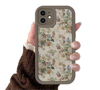 Yoedge Compatible with Apple iPhone 15 PRO MAX 6.7" Case, Cute Aesthetic Rose Peony Flower Design for Girls Women Soft Silicone Fit Shockproof Slim Full Camera Lens Protective Cover