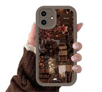 Yoedge Fall Flower Phone Case for Samsung Galaxy A07 6.7", Autumn Floral Flower Macaron Coffee Collage Design Cases for Girls Women Shockproof Silicone Full Camera Lens Phone Cover