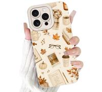 Yoedge Fall Journal Photo Book Phone Case for Samsung Galaxy A03s 4G 6.5" | Autumn Aesthetic Scarf Coffee Leaves Brown Cute Design Full Camera Lens Protection Soft Silicone TPU Cover for Women Girls