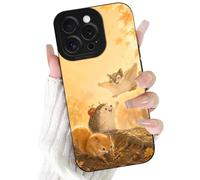Yoedge Fall Woodland Friends Phone Case for Samsung Galaxy A03s 4G 6.5" | Autumn Animal Leaves Golden Woodland Design Full Camera Lens Protection Soft Silicone Phone Cases Shockproof for Women Girls