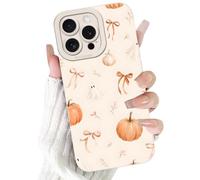 Yoedge Halloween Pumpkins Bow Phone Case for Samsung Galaxy A03s 4G 6.5" | Halloween Pumpkin Ghost Bowknot Design Cases Soft Silicone Full Camera Lens Shockproof Phone Cover for Girls Women Funda