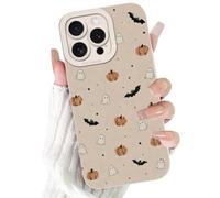 Yoedge Halloween Spooky Ghost Phone Case for Samsung Galaxy A03s 4G 6.5" | Halloween Pumpkin Ghost Bat Design Trendy Cases Soft Silicone Shockproof Full Camera Lens Phone Cover for Girls Women Funda