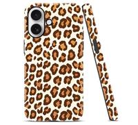 Yoedge Leopard Cheetah Phone Case for Samsung Galaxy S24 Ultra 5G 6.8", Aesthetic Cheetah Panther Brown Orange Design Glossy Cover 2-in-1 Layer Soft TPU Hard PC Phone Cases for Women Girls Funda