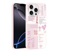 Yoedge Phone Case for Samsung Galaxy A25 5G 6.5", Bible Verse Christian Jesus Design Pattern Aesthetic Pink Case Soft TPU Silicone Protective Cover for Girls Women