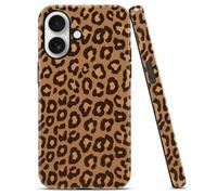 Yoedge Retro Brown Leopard Phone Case for Samsung Galaxy S24 FE 6.7", Cheetah Panther Dark Brown Stylish Design Glossy Trendy Cover Soft TPU Hard PC 2-in-1 Layer Phone Cases for Women Girls Funda
