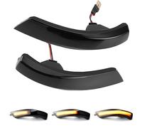Yoegerery 2PCS Dynamic Turn Signal Light LED Side Wing Rearview Mirror Indicator Turn Signal Lights Blinker Lamp for F-ord Focus MK2 MK3 2008-2016 mondeo mk4 2011-2015 (Black)