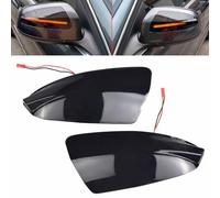 Yoegerery Dynamic LED Turn Signal Light Wing Mirror Indicator Light Replacement for Mercedes-Benz W204 W164 ML Class C-Class Flashing Indicator Sequential Blinker Lamp (Black)