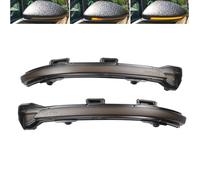 Yoegerery Dynamic LED Turn Signal Light Wing Mirror Indicator Light Replacement for VW Golf 7 MK7 GTI 7 R 7.5 Golf Sportsvan 2012-2018 Flashing Indicator Sequential Blinker Lamp (Black)