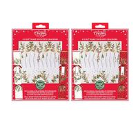YöL 12 Make Your Own Christmas Crackers Red And White Floral Personalised Xmas Table Decoration Craft