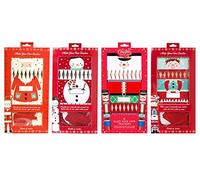 YöL 24 Make Your Own Christmas Crackers Santa Elf Snowman DIY Kit Empty Party Craft Tableware