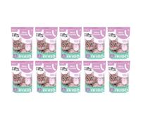 YöL 30 Litre White Non-Clumping Lavender Silica Cat Litter Kitten Highly Absorbent Easy Carry Odour Control