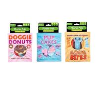 YöL 4 in 1 Dog Toys Snack Packet Plush Novelty Toy Puppy Birthday Interactive Crinkle Squeak Hide & Seek - Set of 3 Designs