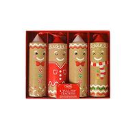 YöL 4 Pull Pop Christmas Gingerbread Man Gifts Origami Snaps Hats Set