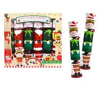 YöL 6 Christmas Crackers Racing Board Game Kids Xmas Table Fun Gifts Hats Santa Elf