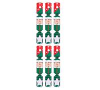 YöL 6 Make Your Elf Christmas Crackers 13.5 Inch DIY Kit - Festive Family Craft Activity with Hats, Mottos, Snaps & Raffia Ties - Eco Conscious Crackers & Packaging for Xmas Table Decorations