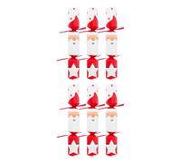 YöL 6 Make Your Own Santa Christmas Crackers 12 Inch DIY Kit - Festive Family Craft Activity with Hats, Mottos, Snaps & Raffia Ties - Eco Conscious Crackers & Packaging for Xmas Table Decorations