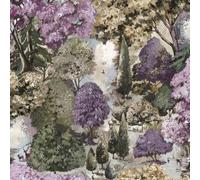 YöL Basildon Forest Mulberry Green Wallpaper - Dense Forest Trees Wildlife - Botanical Woodland - Paste The Paper