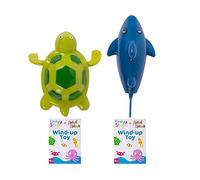 YöL Bath Wind Up Toy Kids Toddlers Baby's Splash Time Turtle Or Shark Swimming Toy