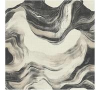 YöL Bayda Abstract Marble Effect Wallpaper Black Neutral Swirl Design Paste The Wall Modern Contemporary Feature Wall Wallpaper for Living Room Bedroom Monochrome Stylish Wall Covering