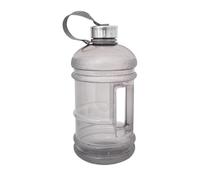 YöL Black 2.2 Litre Capacity Drinks Water Bottle With Carry Handle Secure Screw On Lid - Gym Sports Travel Hiking Outdoor Large Hydration Reusable Plastic