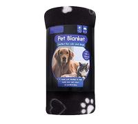 YöL Black Dog Sherpa Pet Blanket Comforting Puppy Dog Separation Anxiety 100x120cm Couch Protector