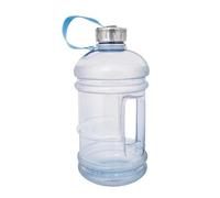 YöL Blue 2.2 Litre Capacity Drinks Water Bottle With Carry Handle Secure Screw On Lid - Gym Sports Travel Hiking Outdoor Large Hydration Reusable Plastic