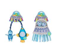 YöL Blue Set of 2 Dog Toys Hide & Seek Rope Tug of War Treats Plush Squeaky Pet Puppy Interactive Stimulating Play