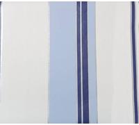 YöL Blue Striped Vinyl Wallpaper Paste The Wall - Modern Vertical Stripe Design with Metallic Silver Detail, Durable Washable Wall Covering for Living Room Bedroom Hallway Feature Wall Decor