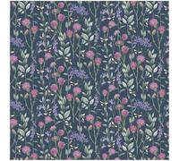 YöL Bumblebee Meadow Navy Vinyl Wallpaper - Floral Cottage Bees - 10.05m x 53cm Roll - Extra Washable Strippable Paste The Wall - Bedroom Living Room Lounge - Feature Statement Wall - Sophisticated